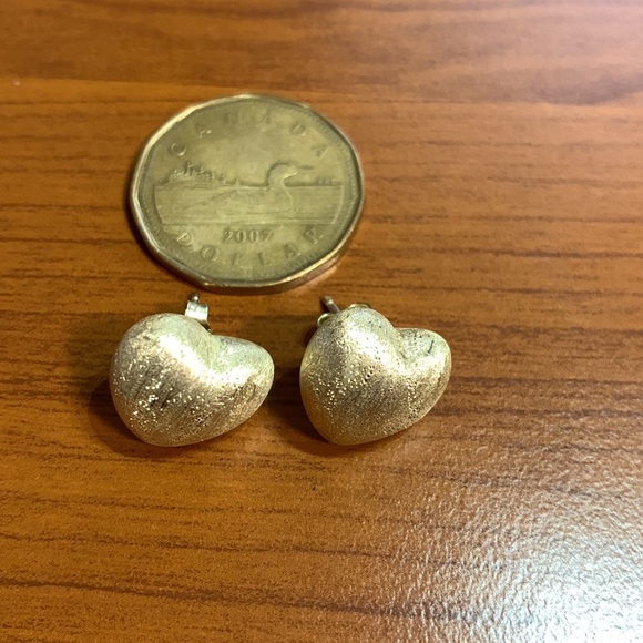 💝Dyadema Heart Stud Earrings Italian Silver 925 - Picture 3 of 4